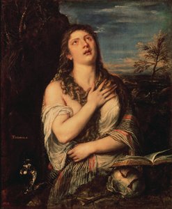 Repentant Mary Magdalene by Tiziano Vecelli